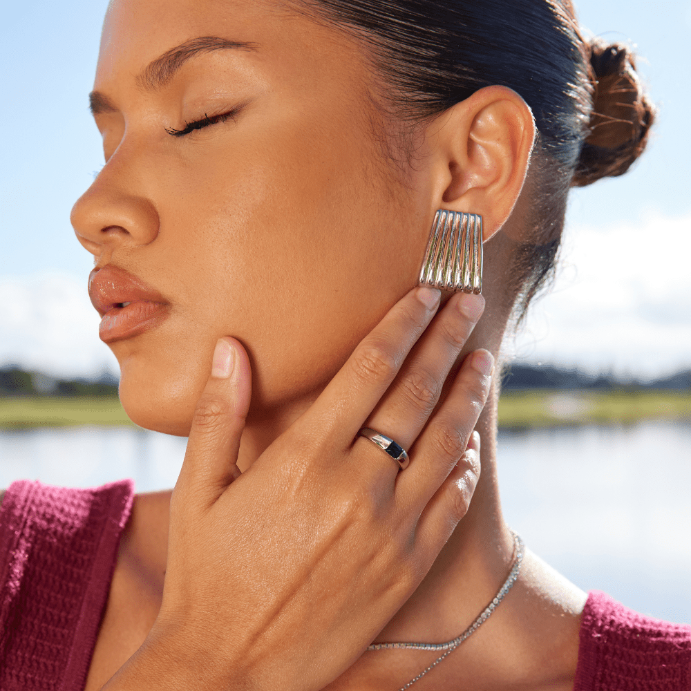 エンバーシルバー＆エメラルドリング